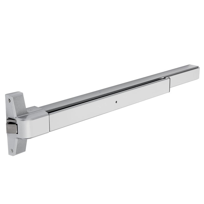 Dynasty Hardware Push Bar Panic Exit Device for Emergency Exit Doors, Aluminum Finish Commercial Panic Bar Door Handle, Push Bar for Exit Door, Panic Bar Lock, Push Bar Door Handle for Safety - Image 1